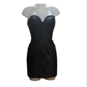 Size S Vintage Margaret Godfrey Leather Dress